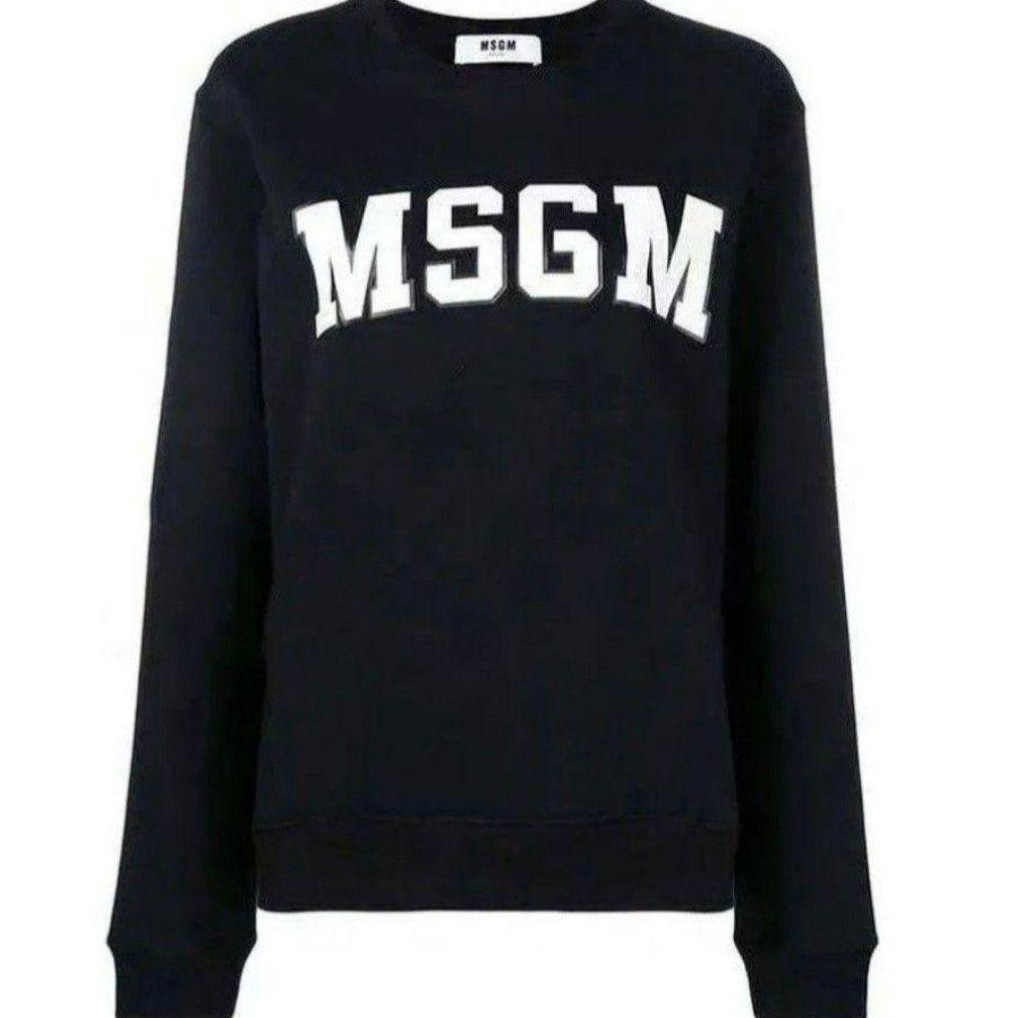 [XS]MSGM M e fibre - M sweatshirt college Logo / black 