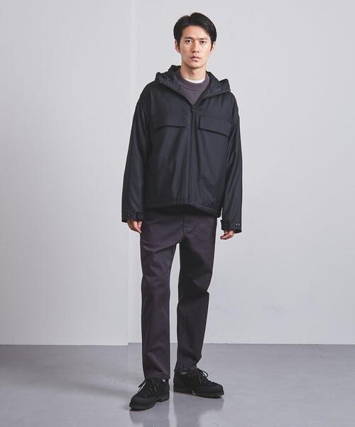 美品！ユナイテッドアローズ ポーラテック フーデッド ブルゾン ネイビーS/BEAMS/SHIPS/zanone/Drumohr/GRAN SASSO/DRESSTERIOR好きな方に_画像2