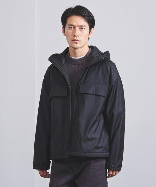 美品！ユナイテッドアローズ ポーラテック フーデッド ブルゾン ネイビーS/BEAMS/SHIPS/zanone/Drumohr/GRAN SASSO/DRESSTERIOR好きな方に_画像1