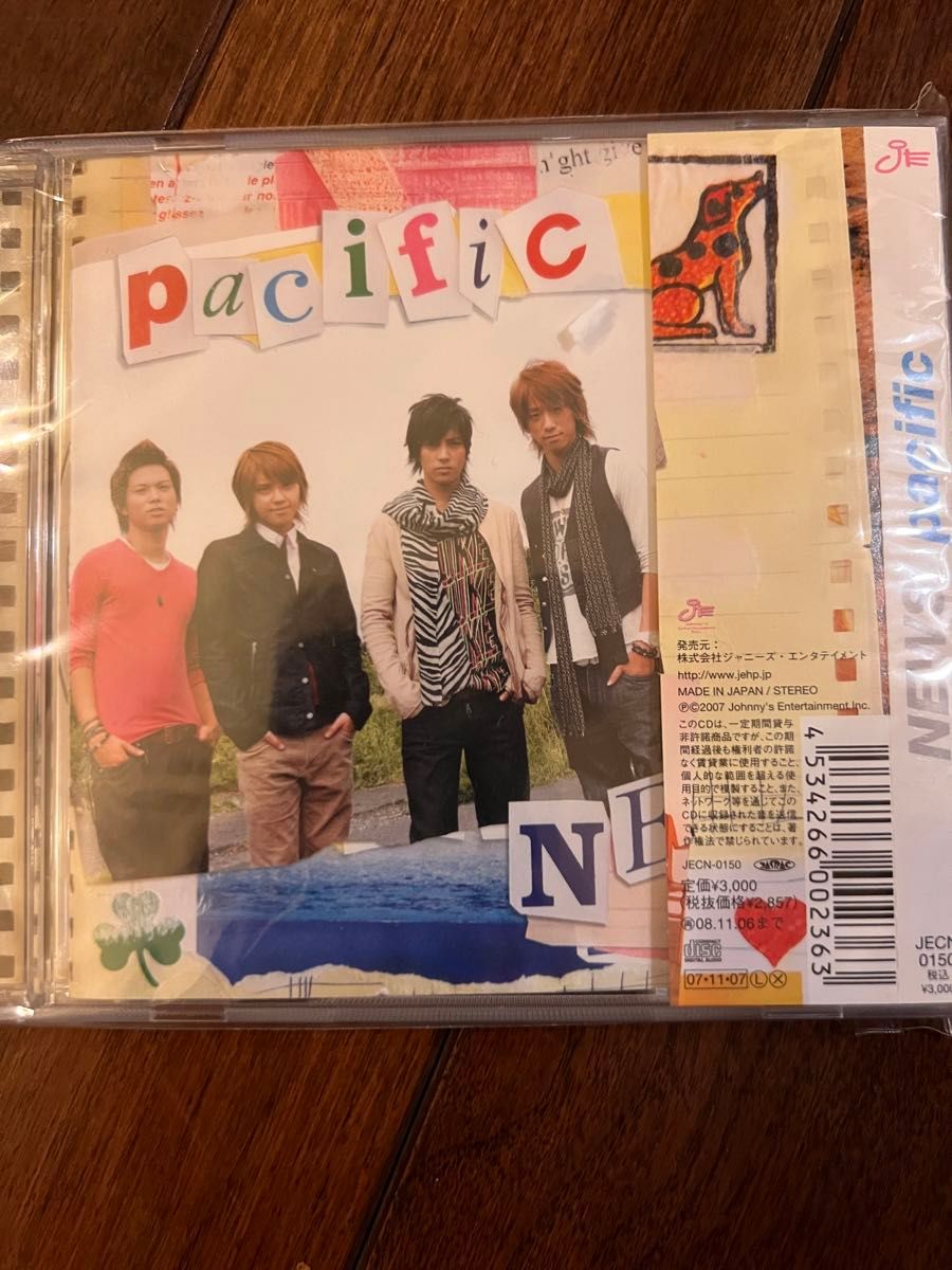 pacific 【通常盤】 CD NEWS 増田貴久　小山慶一郎　加藤成亮　手越祐也　山下智久　錦戸亮