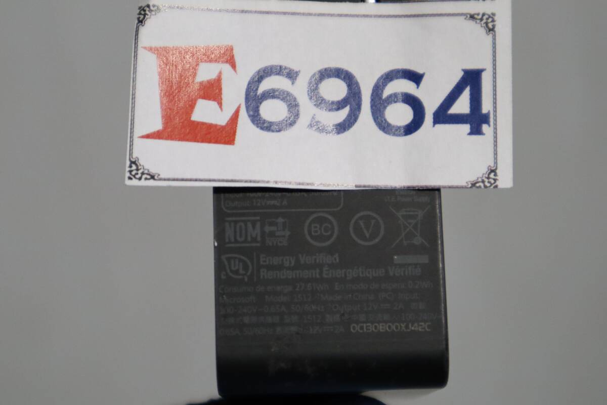 E6964 L (6個セット) Microsoft Surface2用 純正ACアダプター Model:1512 12V 2A 中古品_画像4