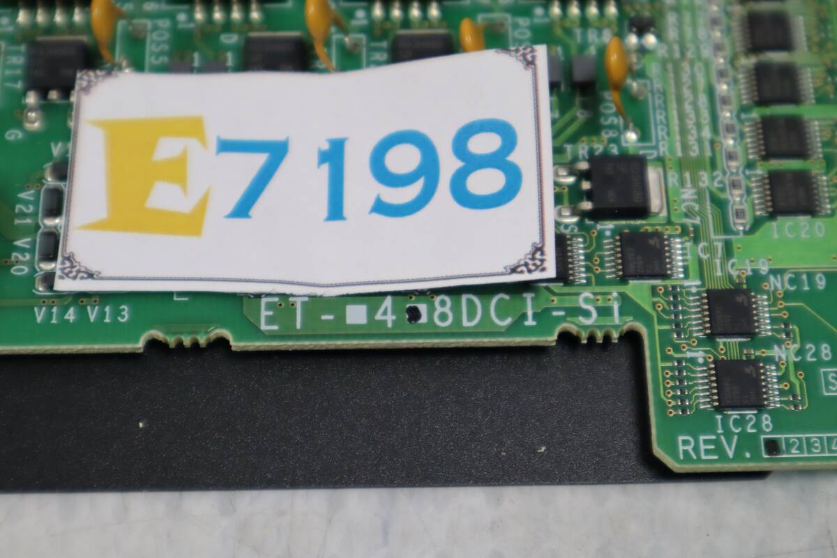 E7198 Y HITACHI 日立 ET-8DCI-Si 8内線ユニット 動作確認済み_画像4