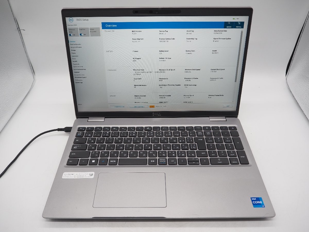 【Y5879】【Z5201】★DELL☆Precision 3561■Core i7-11850H 2.50GHz/メモリ32GB/_画像1