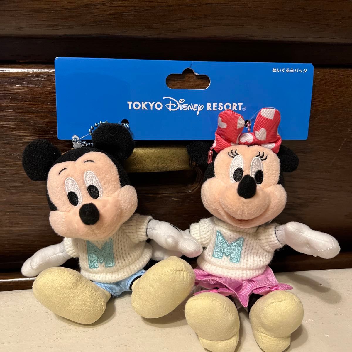 ディズニーリゾート ぬいぐるみバッジ ミッキー ミニー なかよし ディズニーリゾート ぬいぐるみバッジ ミッキー ミニー なかよし