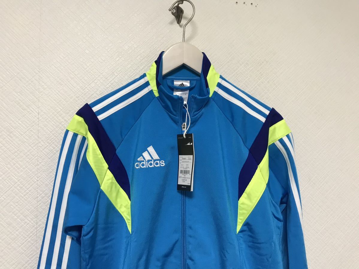 新品未使用本物アディダスadidasジャージ長袖ジップトラックジャケットメンズサーフアメカジスポーツ青ブルーXS