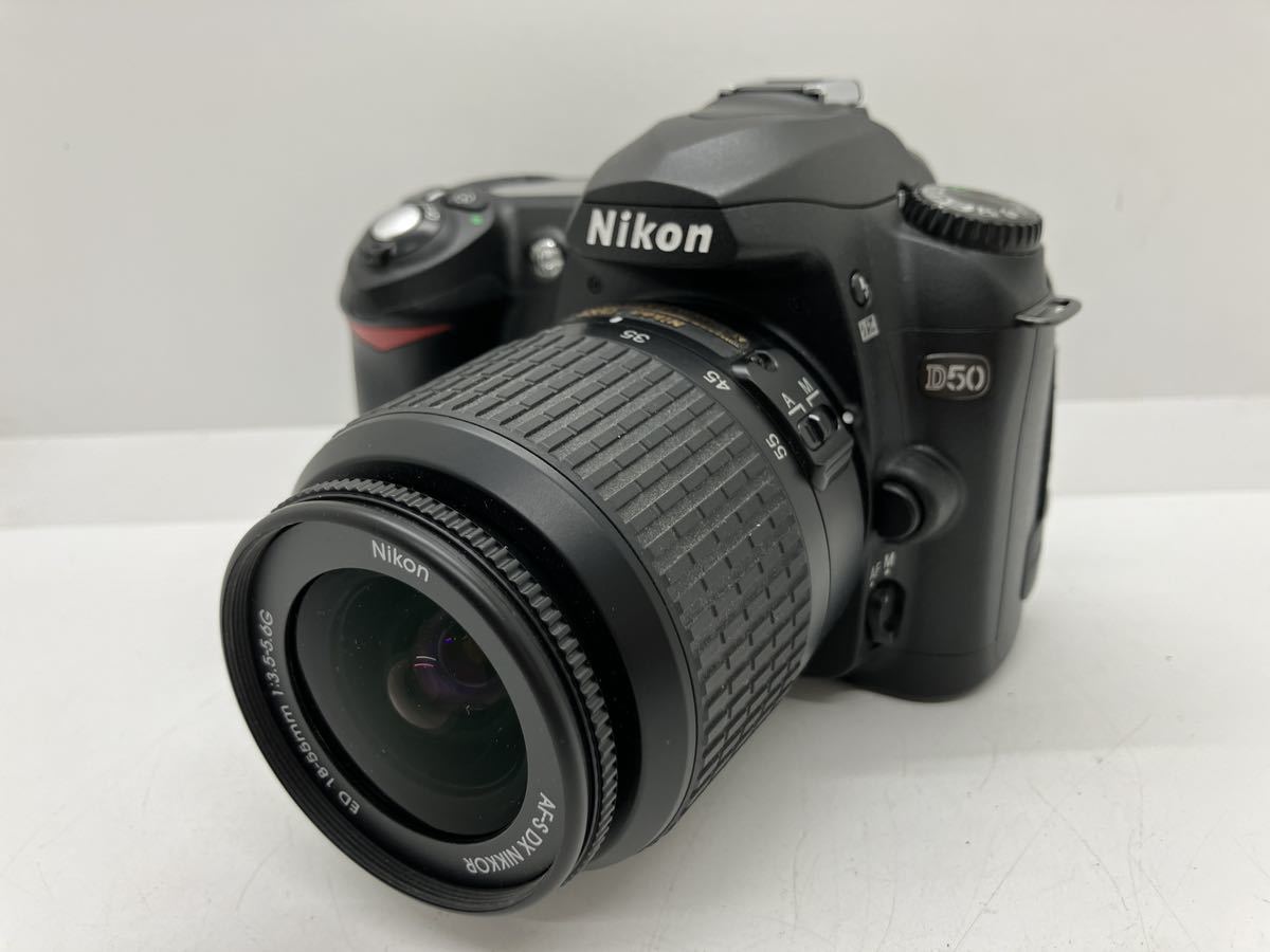 豊a◇ 065 Nikon ニコン D50 2001860 AF-S NIKKOR 18-55mm 1:3.5-5.6G ED デジタル一眼レフカメラ 中古品_画像1