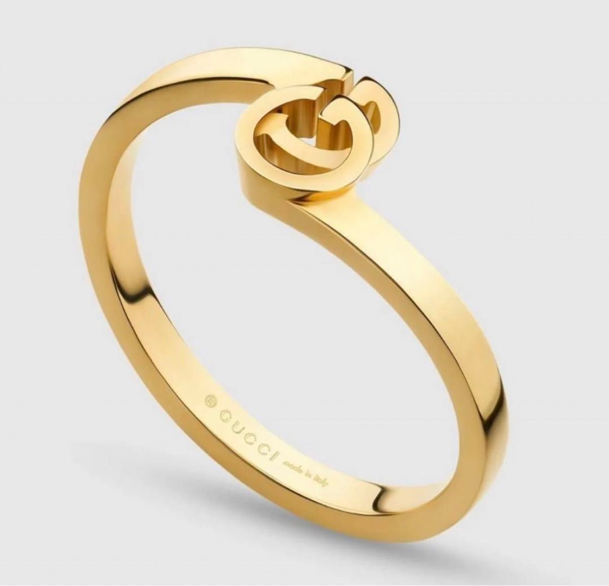 GUCCI リング GG 18K ランニング 指輪 イエローゴールド 10号 GUCCI リング GG 18K ランニング 指輪 イエローゴールド 10号