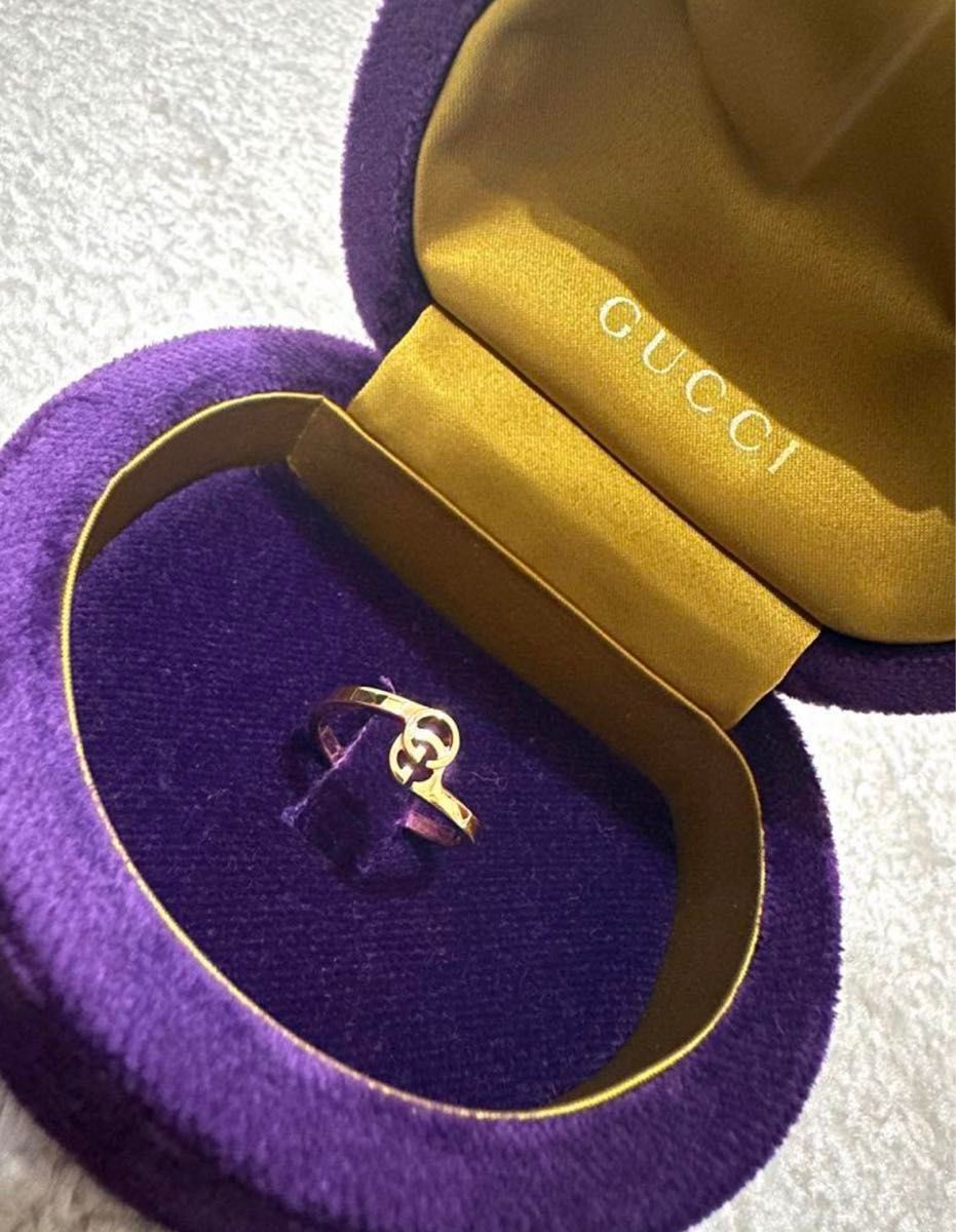 GUCCI リング GG 18K ランニング 指輪 イエローゴールド 10号 GUCCI リング GG 18K ランニング 指輪 イエローゴールド 10号