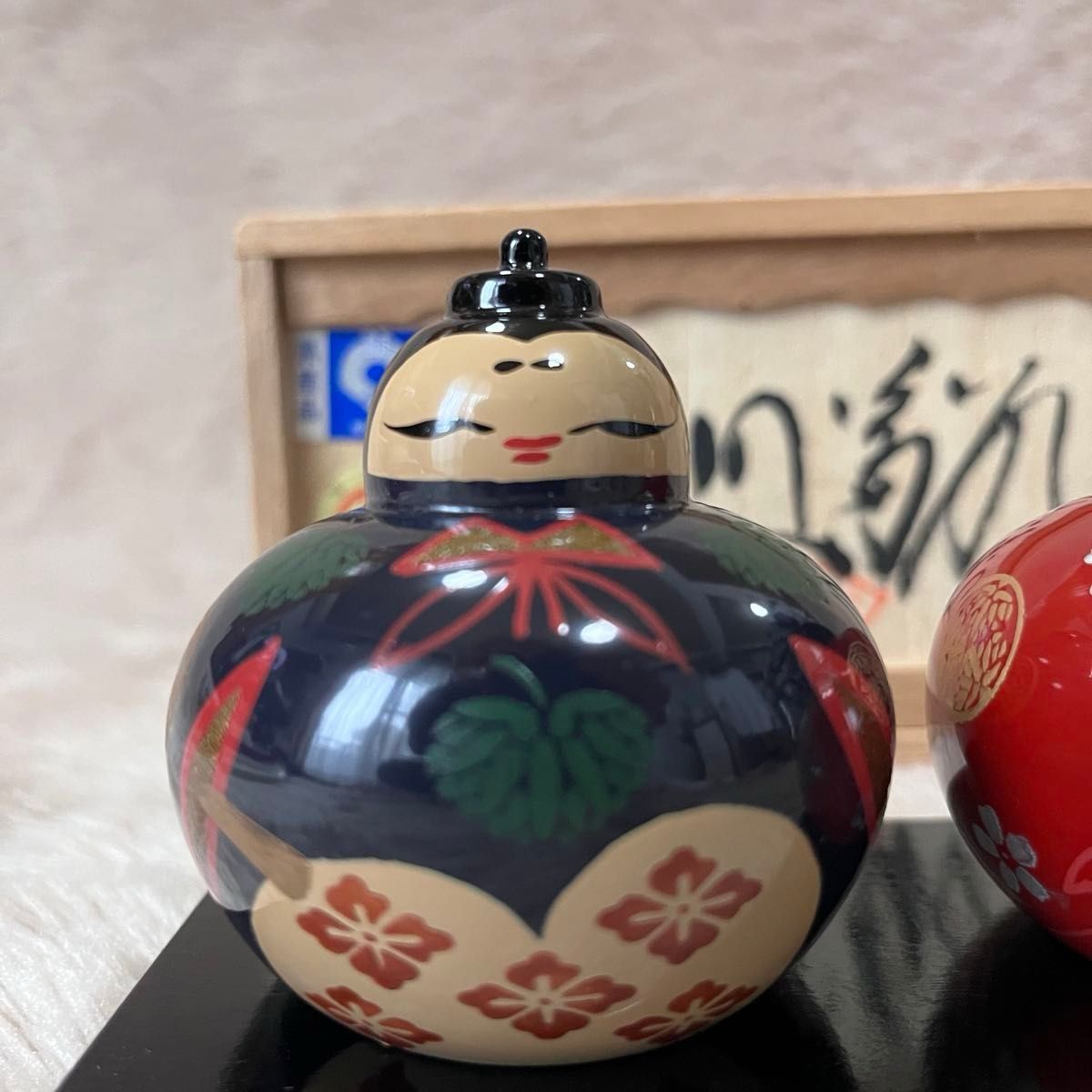 本漆塗 紀州雛 宗家 寺下 三代目 池島史郎作 漆器ひな人形 工芸 本漆塗 紀州雛 宗家 寺下 三代目 池島史郎作 漆器ひな人形 工芸