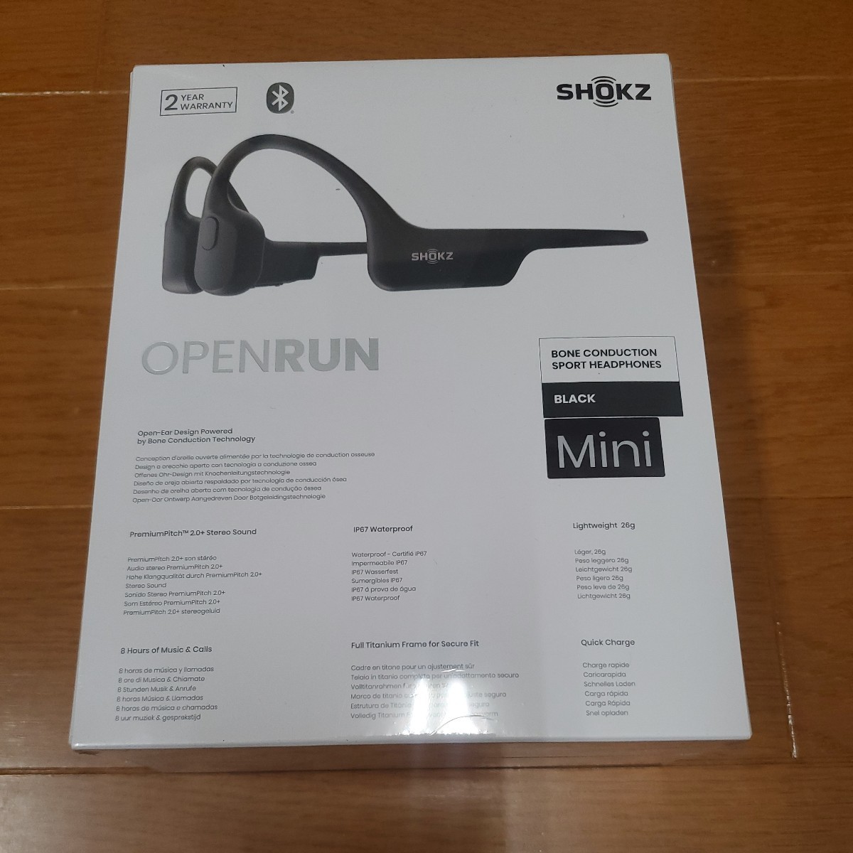 ◇新品未開封　SHOKZ｜ショックス 骨伝導イヤホン OpenRun Mini Black SKZ-EP-000012 [骨伝導 /Bluetooth]_画像2