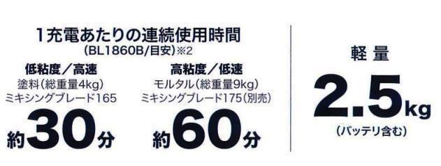 マキタ 18V 充電式カクハン機 UT130DZ+BL1860B[6.0Ah]◇(本体+バッテリ)■安心のマキタ純正/新品/未使用■_画像5