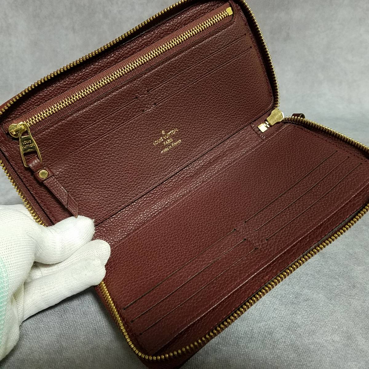 【美品】 VUITTON　ルイヴィトン　モノグラム　アンプラント　ポルトフォイユ・スクレット ロン オーブ　ラウンドファスナー長財布　M60298_画像3