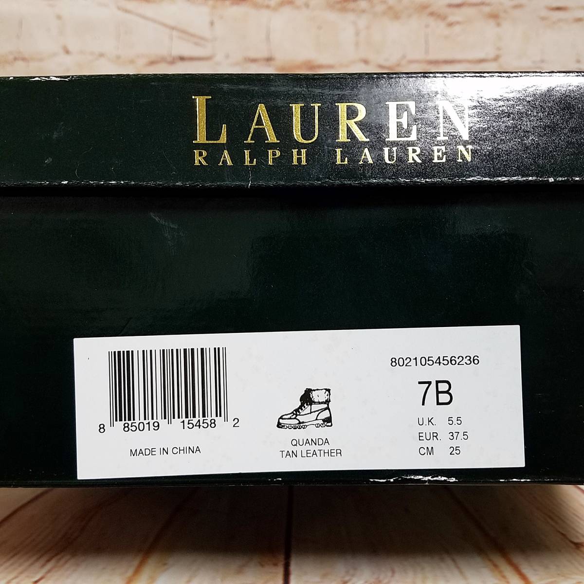 【美品】　RALPH LAUREN　ポロ ラルフローレン　正規品　男女　ハンティングブーツ　ダックブーツ　保存箱　250　ボア　7B　ムートンブーツ_画像10