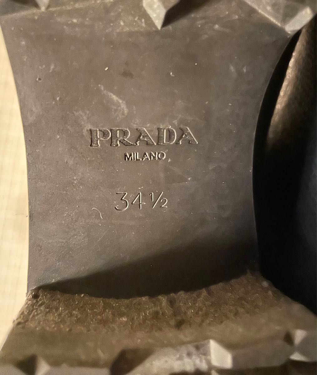 【美品】PRADA プラダ ブーツ サイズ34 1/2