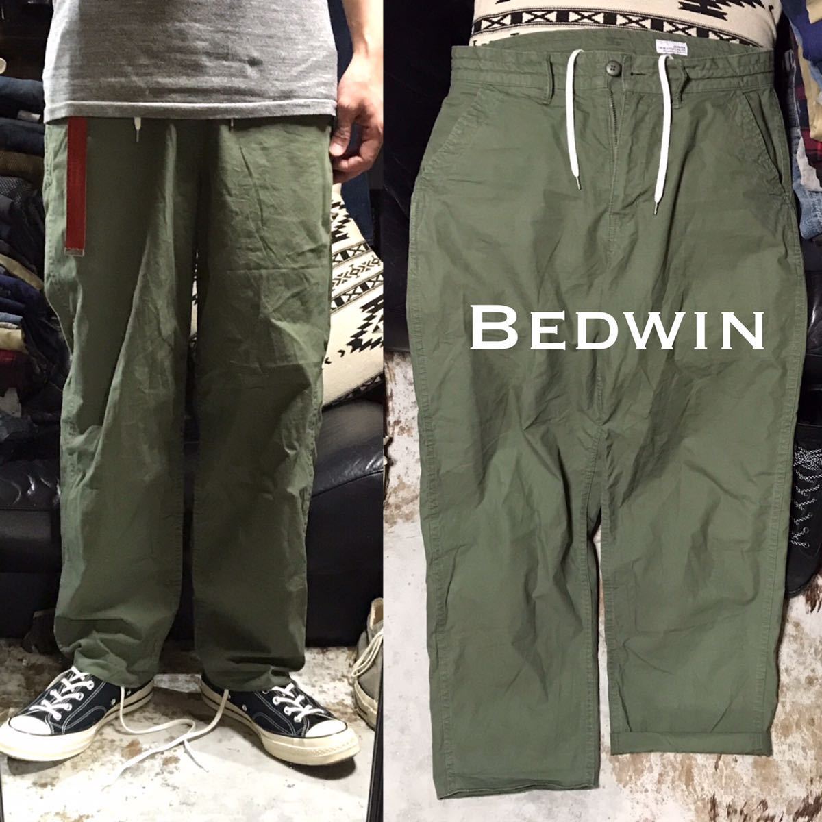 ［2019ss／完売モデル］送料230円《★ BEDWIN ★》10L イージーワイドパンツ ベドウィン ヴィンテージ ミリタリー military ワークパンツ M_画像1