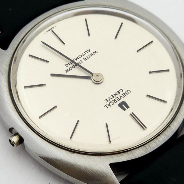 1円 UNIVERSAL GENEVE ユニバーサルジュネーブ ホワイトシャドウ 自動巻 ジャンク品 KN0114T（KK 87）_画像8