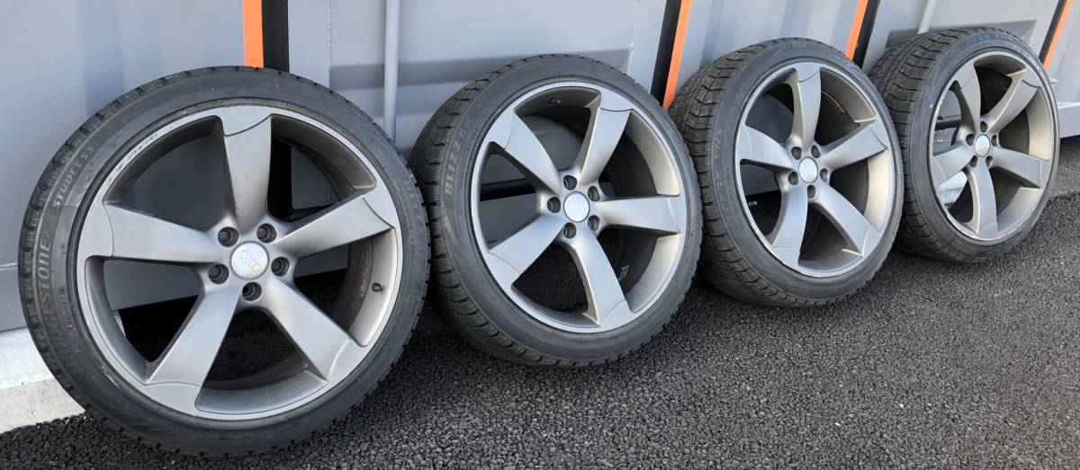 アウディ用ホイール WSP ITALY 9.0J 20インチ PCD112 インセット37 245/40r20 95Ｑ スタッドレスタイヤ付き 4本セット 中古　_画像1