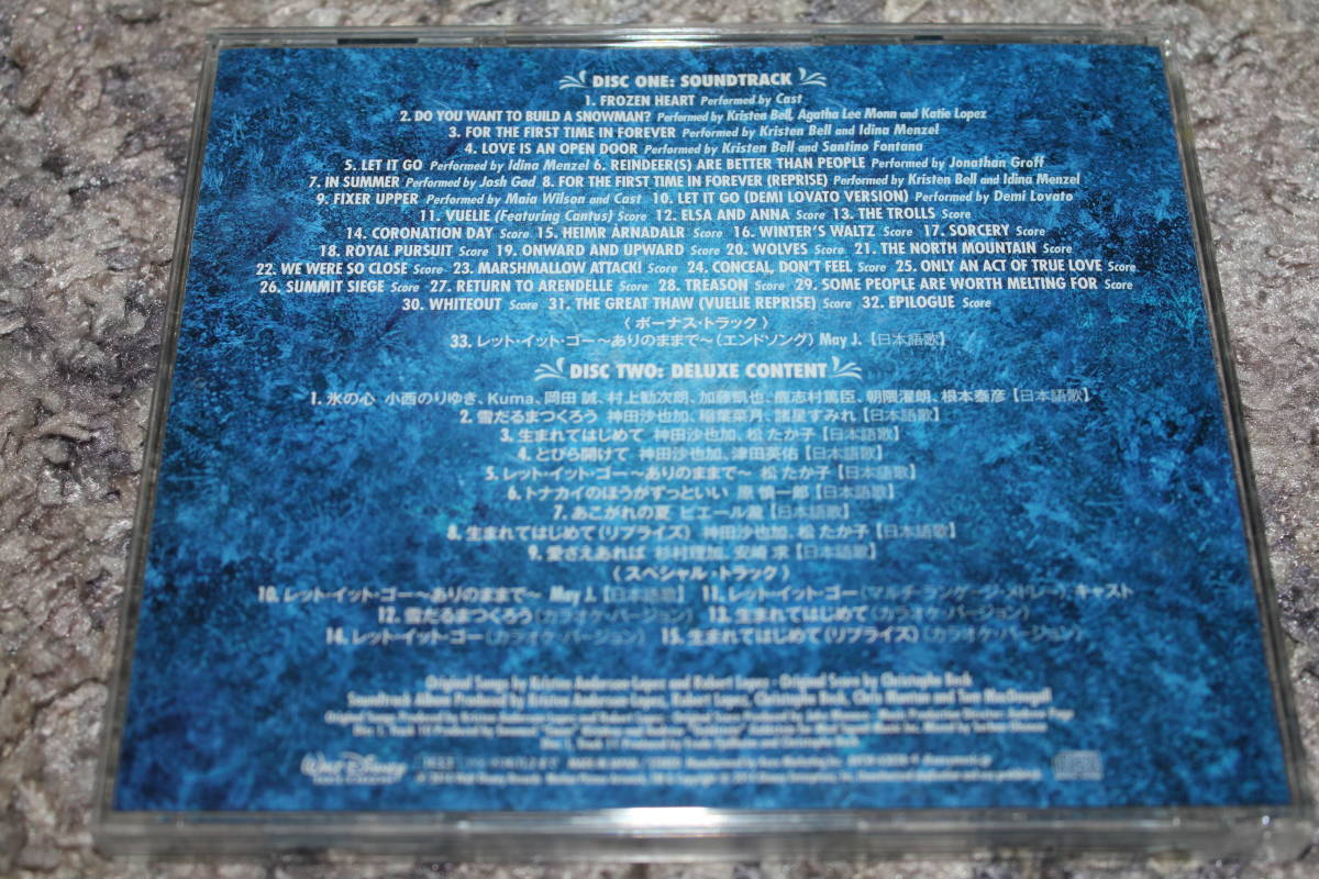 国内盤2CD★アナと雪の女王 オリジナル・サウンドトラック デラックス・エディション★_画像2