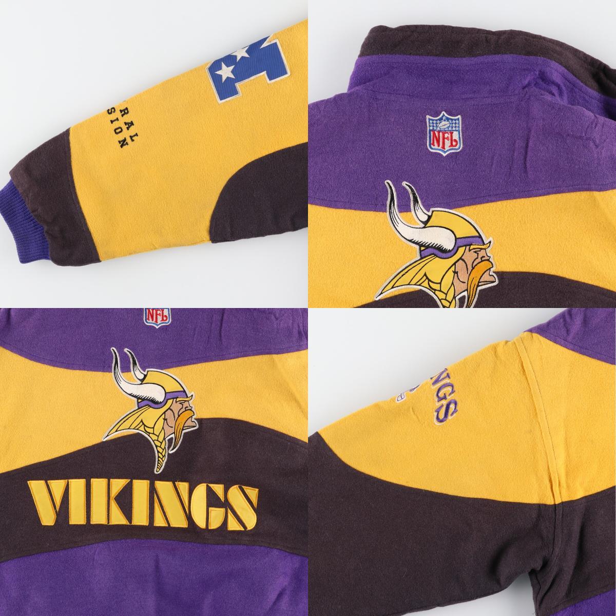 古着 プーマ PUMA NFL MINNESOTA VIKINGS ミネソタバイキングス ウールブルゾン メンズM ヴィンテージ /eaa414680_画像8