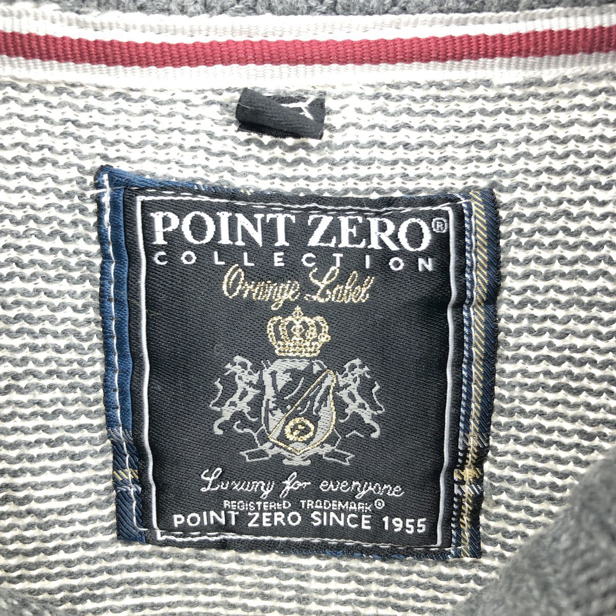 古着 POINT ZERO コットンニットハーフジップセーター メンズS /eaa416556_画像3