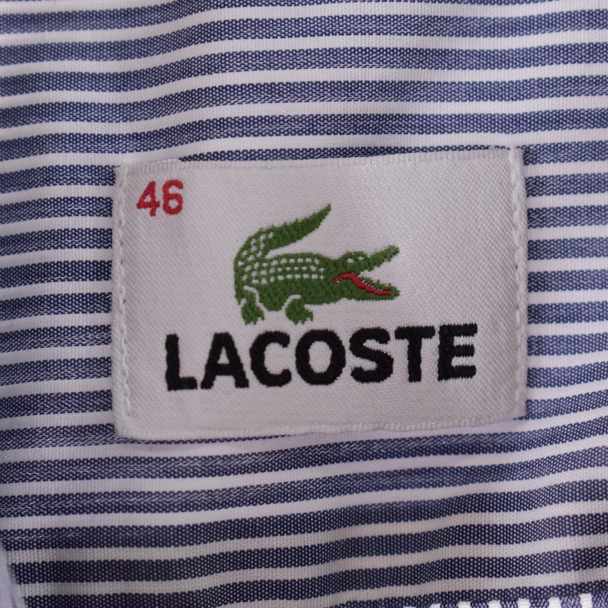 古着 ラコステ LACOSTE 長袖 ボタンダウン コットンストライプシャツ メンズXL /eaa341868 【SS2403】_画像3