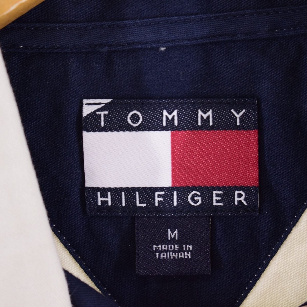 古着 90年代 トミーヒルフィガー TOMMY HILFIGER 長袖 オックスフォード ボタンダウンシャツ メンズM ヴィンテージ /eaa341150 【SS2403】_画像3