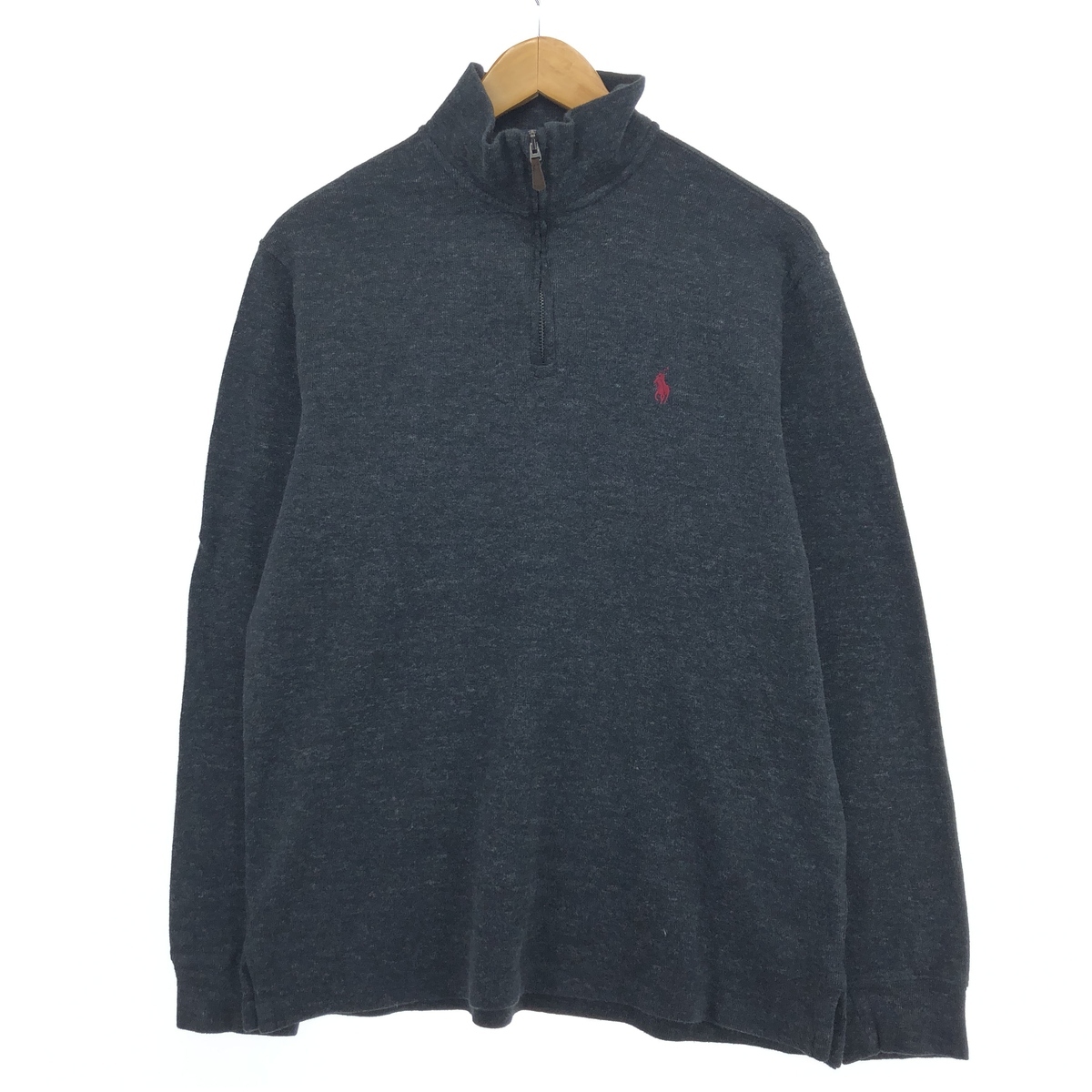 古着 ラルフローレン Ralph Lauren POLO RALPH LAUREN ESTATE RIB コットンニットハーフジップセーター メンズM /eaa420411