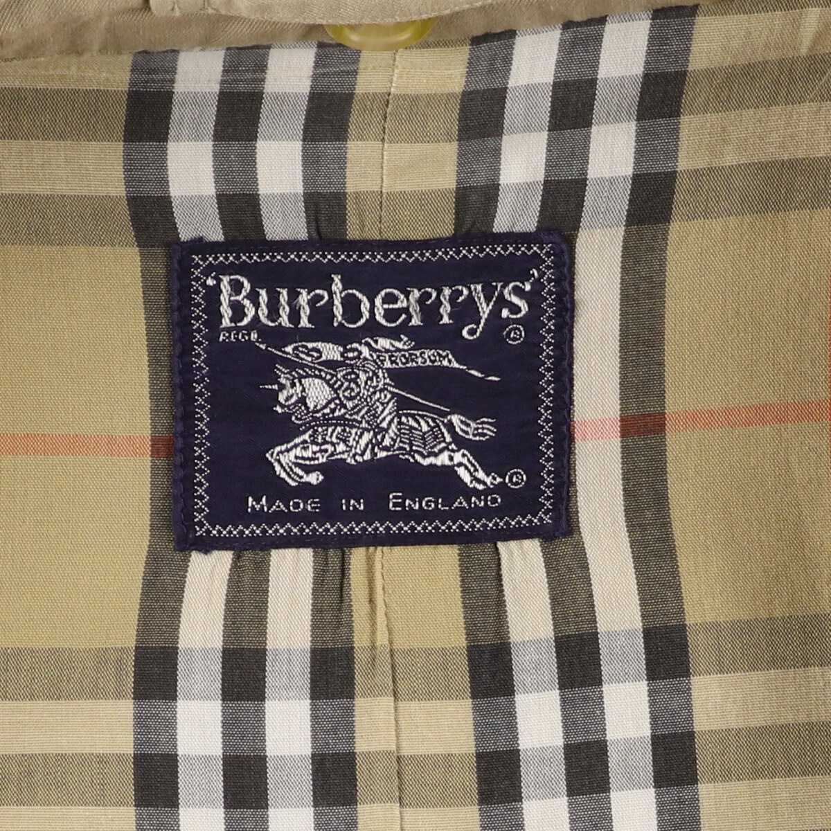 古着 80年代 バーバリー Burberry's 一枚袖 トレンチコート 英国製 レディースM ヴィンテージ /eva001377_画像3