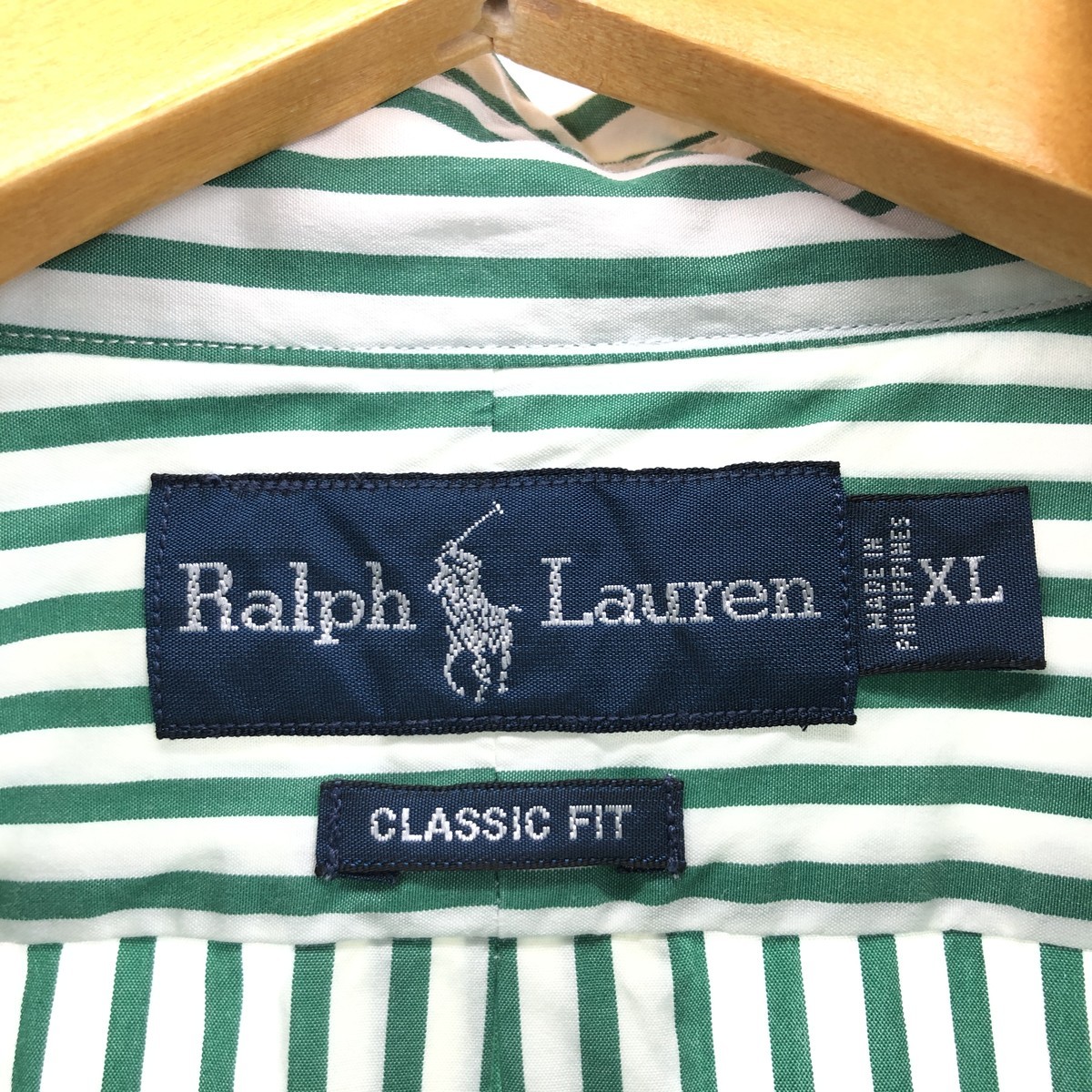 古着 ラルフローレン Ralph Lauren Ralph Lauren CLASSIC FIT 長袖 ボタンダウンストライプシャツ メンズXL /eaa421986_画像3