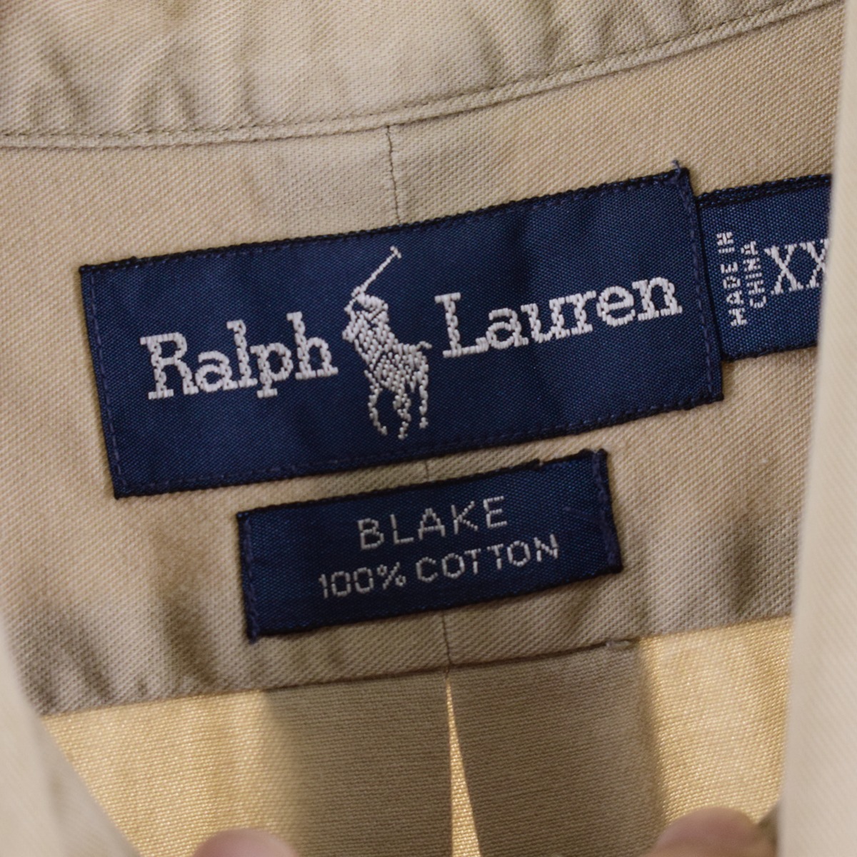 古着 ビッグサイズ ラルフローレン Ralph Lauren BLAKE 長袖 ボタンダウンシャツ フリーサイズ /eaa351541 【SS2403】_画像3