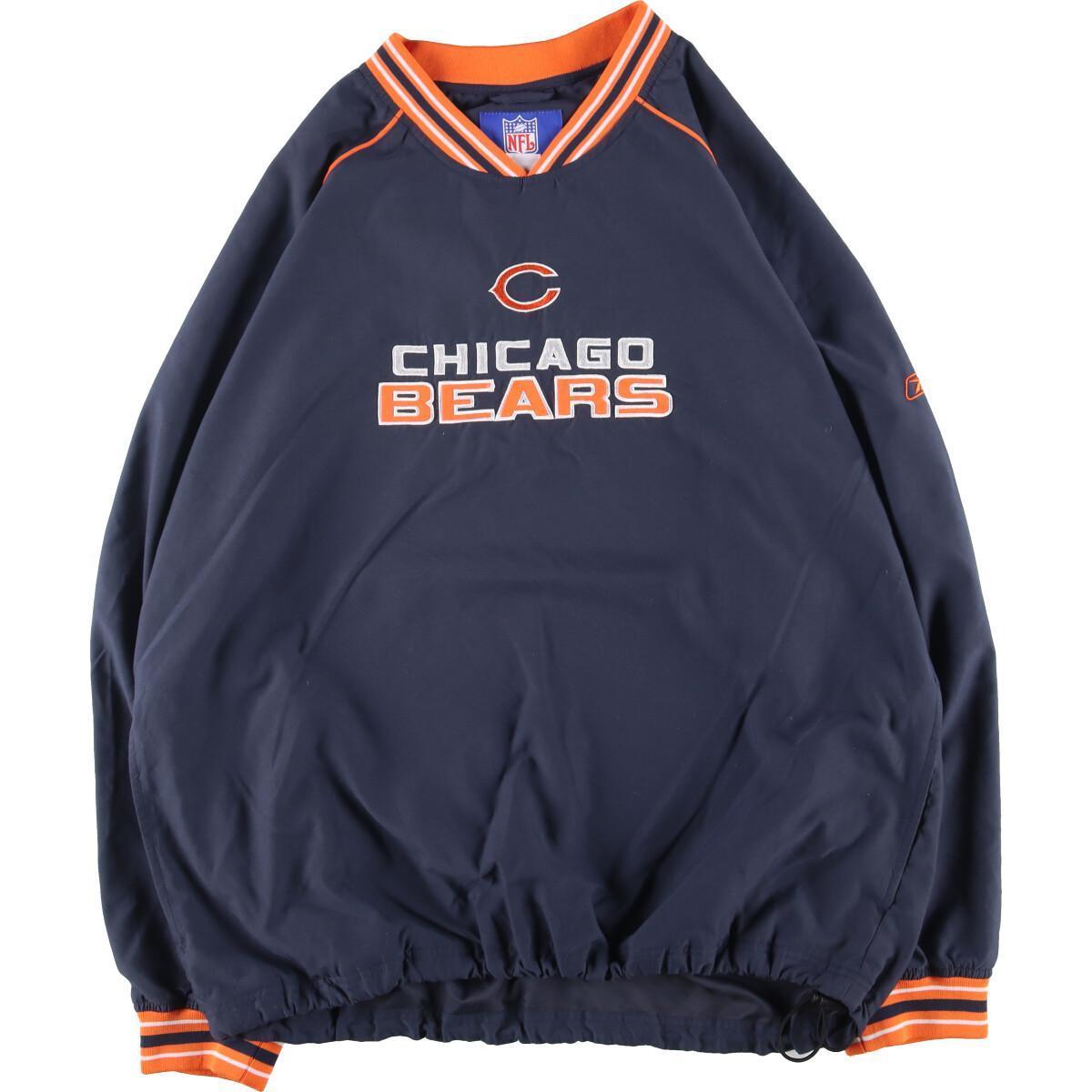 古着 リーボック Reebok NFL CHICAGO BEARS シカゴベアーズ ウォームアッププルオーバー メンズXL /eaa312991 【SS2403】_画像1