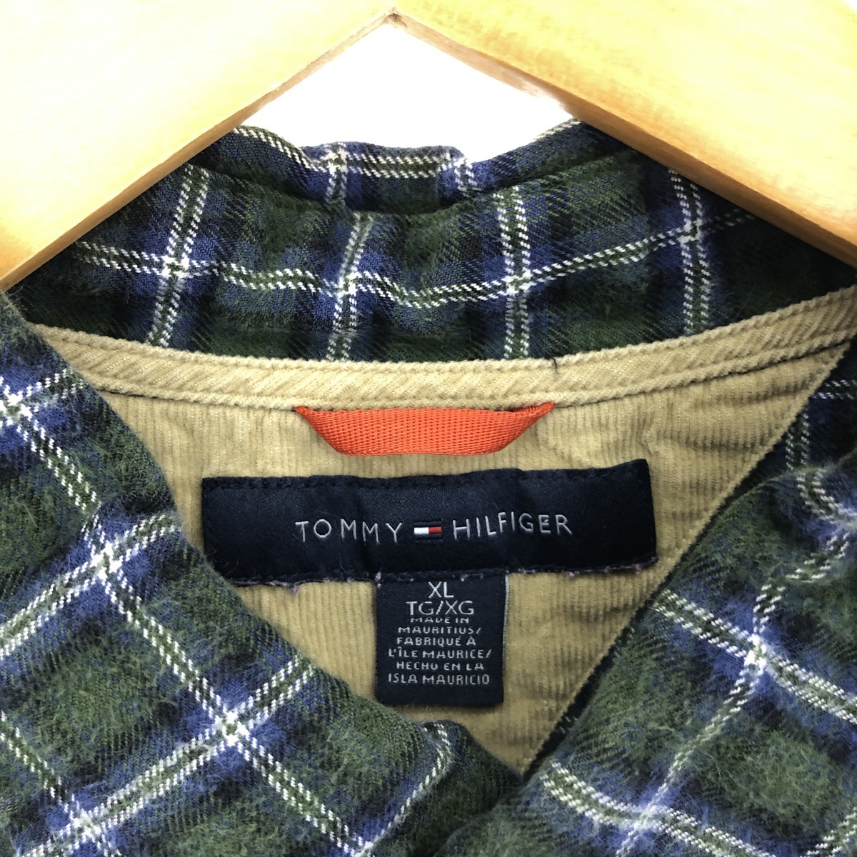 古着 トミーヒルフィガー TOMMY HILFIGER 長袖 ボタンダウンチェックシャツ メンズXL /eaa396224 【SS2403】_画像3