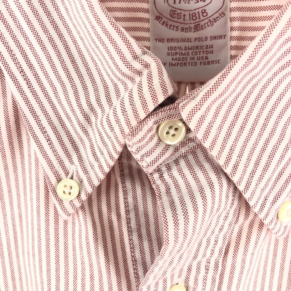 古着 90年代 ブルックスブラザーズ Brooks Brothers Est.1818 長袖 ボタンダウンストライプシャツ USA製 メンズXXL /eaa375592 【SS2403】_画像4