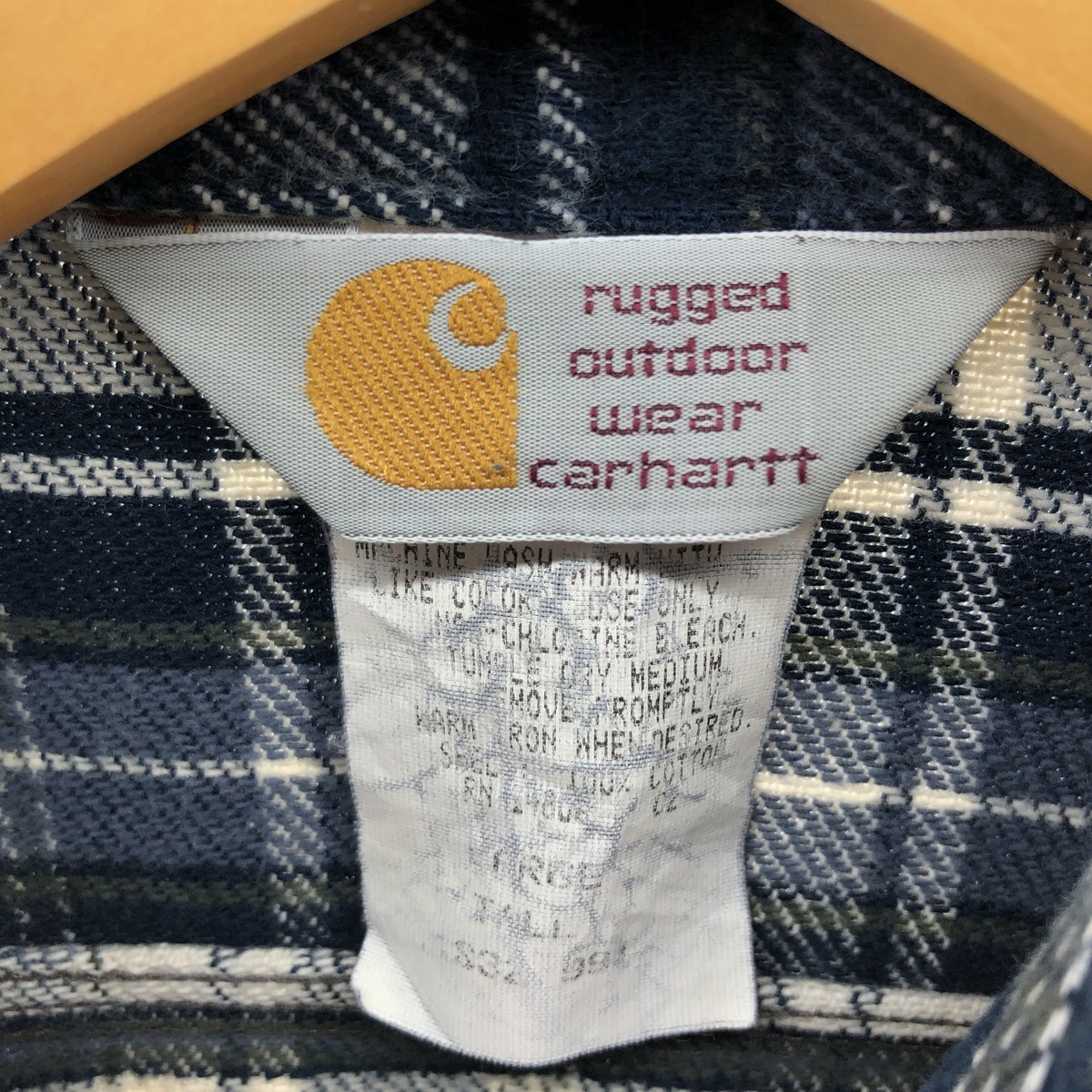 古着 カーハート Carhartt Carhartt チェック柄 長袖 ヘビーネルシャツ メンズL /eaa376810 【SS2403】_画像3