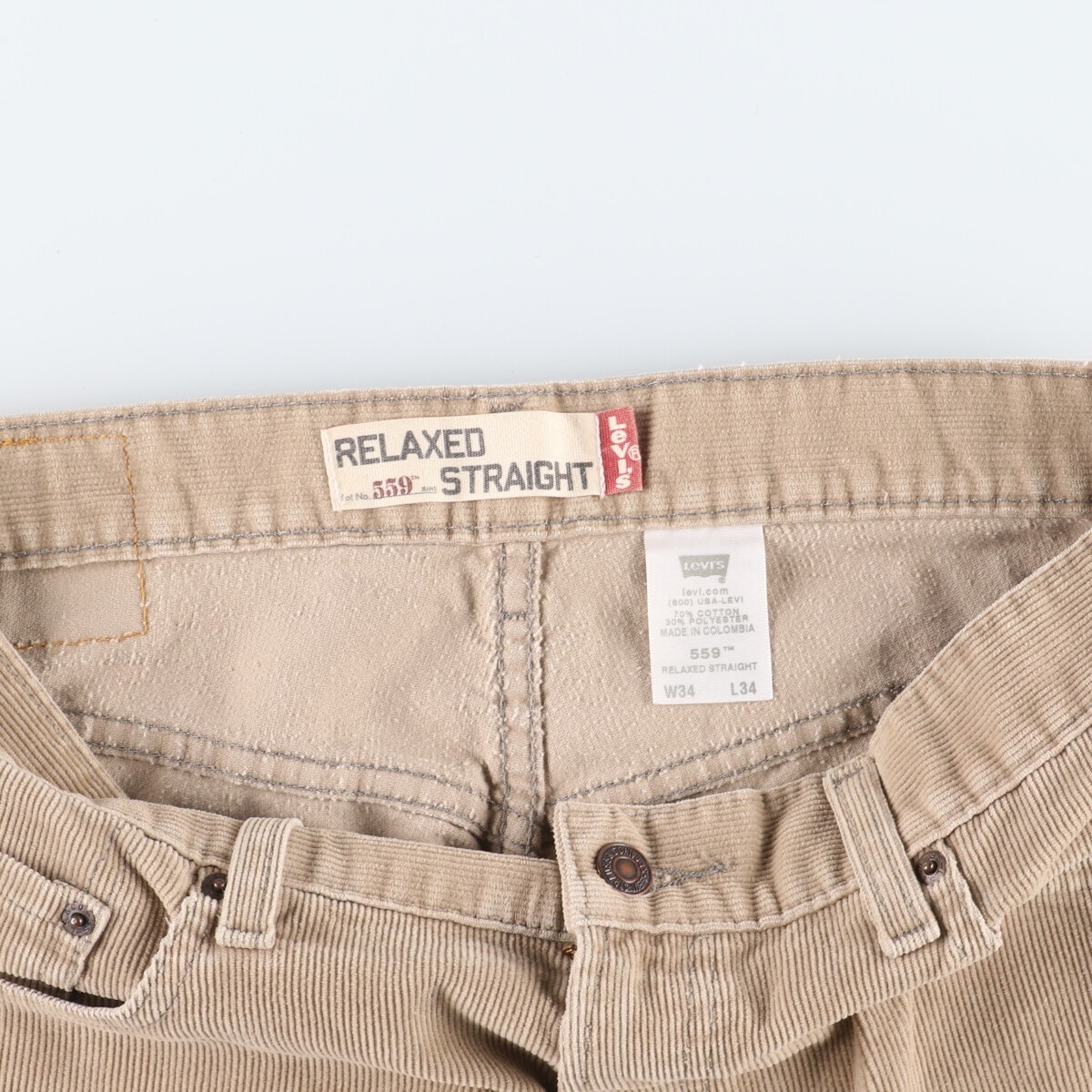 古着 リーバイス Levi's 559 RELAXED STRAIGHT コーデュロイパンツ メンズw33 /eaa376148 【SS2403】_画像3