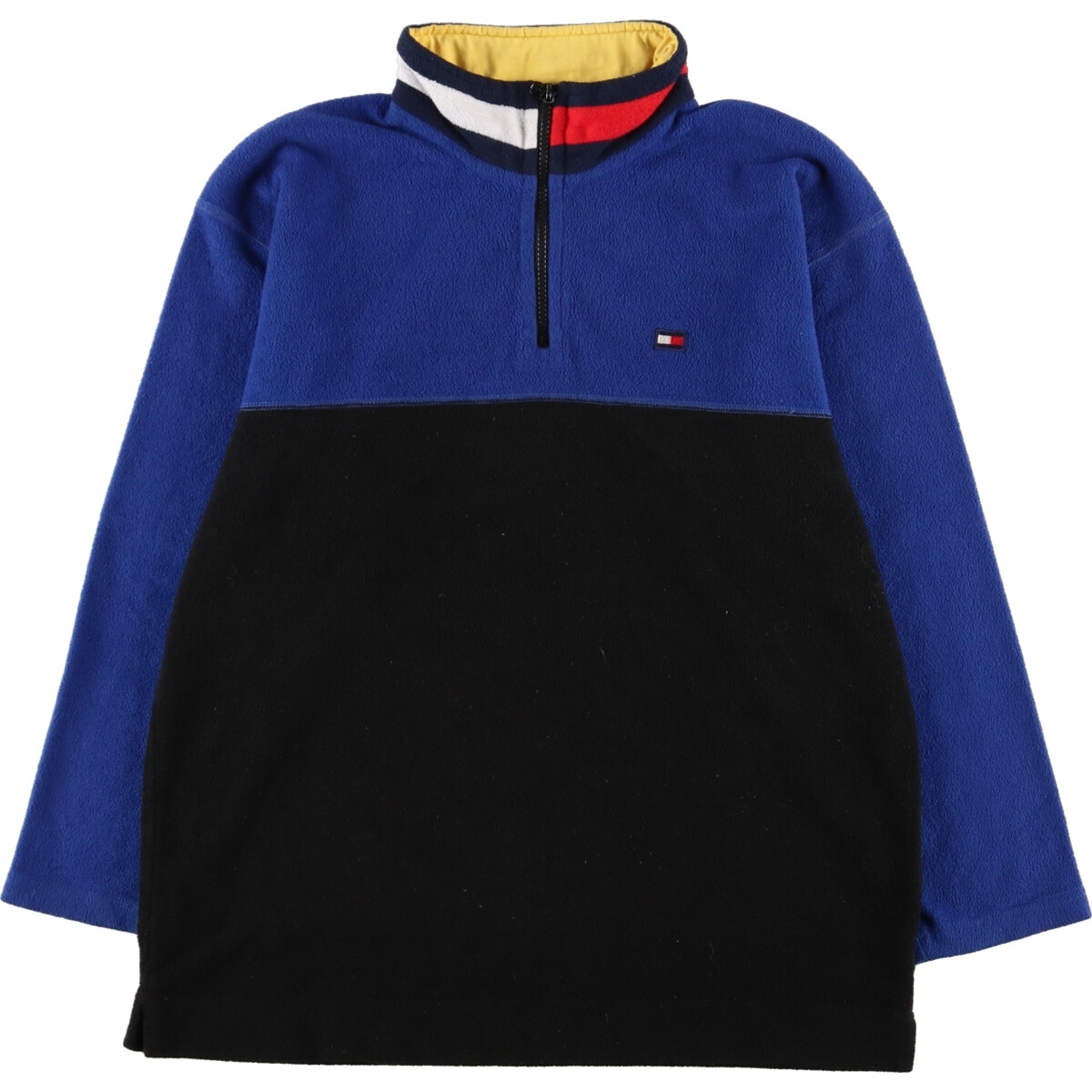 古着 90年代 トミーヒルフィガー TOMMY HILFIGER ハーフジップ フリースプルオーバー メンズL ヴィンテージ /eaa376730 【SS2403】