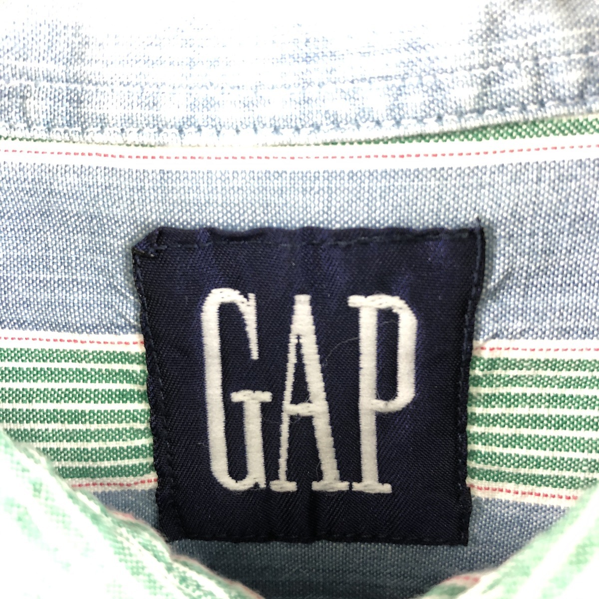 古着 ギャップ GAP 長袖 ボタンダウンストライプシャツ メンズL /eaa354700 【SS2403】_画像3