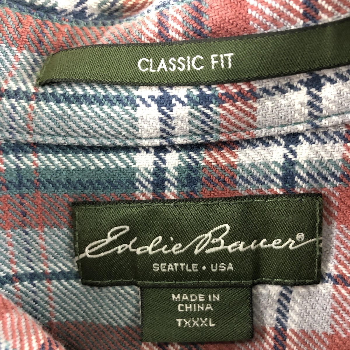 古着 エディーバウアー Eddie Bauer CLASSIC FIT 長袖 フランネルシャツ メンズXXXL /eaa356850 【SS2403】_画像3