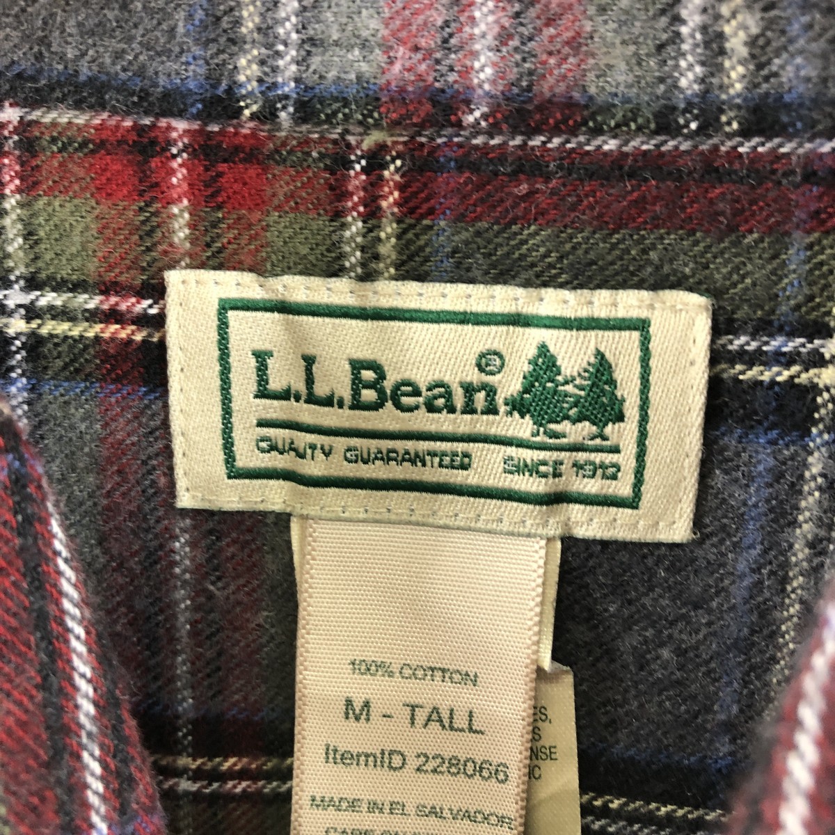 古着 エルエルビーン L.L.Bean チェック柄 長袖 ボタンダウン ライトネルシャツ メンズL /eaa356812 【SS2403】_画像3