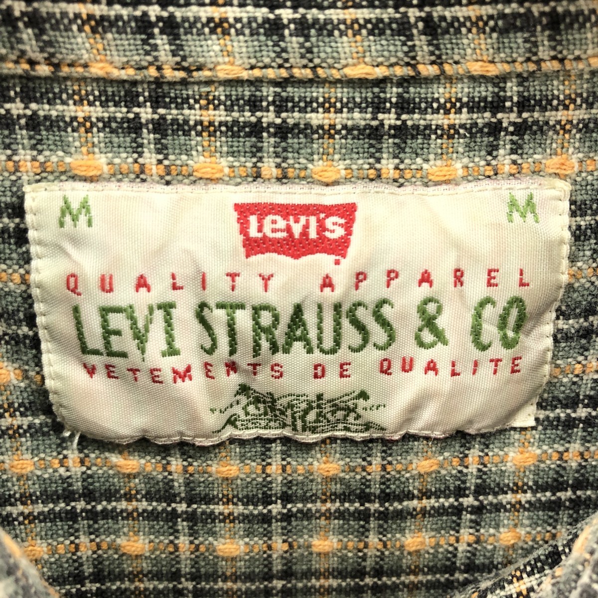 古着 90年代 リーバイス Levi's LEVI STRAUSS & CO. 長袖 ライトネルチェックシャツ メンズL ヴィンテージ /eaa384900 【SS2403】_画像3