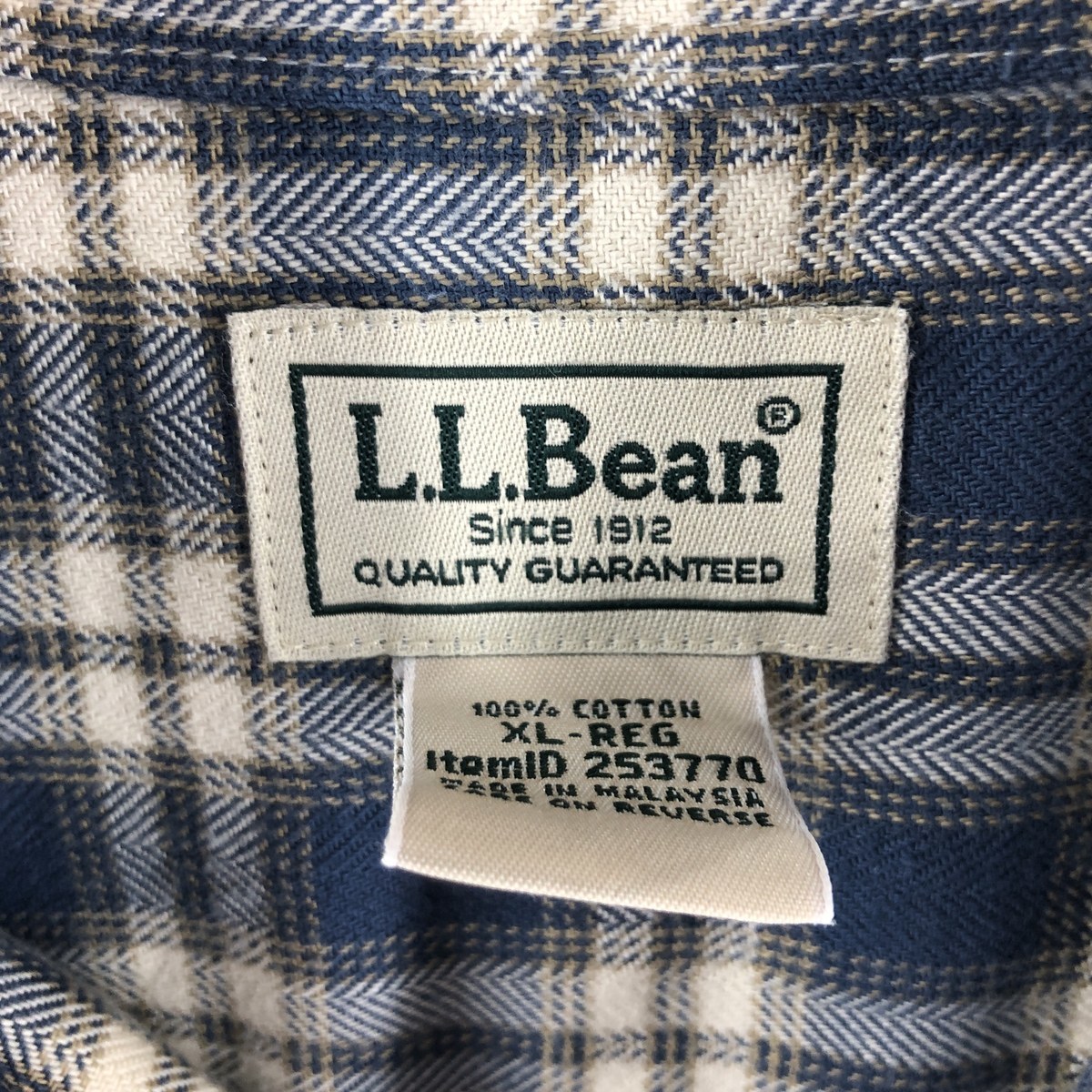 古着 エルエルビーン L.L.Bean チェック柄 長袖 ボタンダウン ライトネルシャツ メンズXXL /eaa361334 【SS2403】_画像3