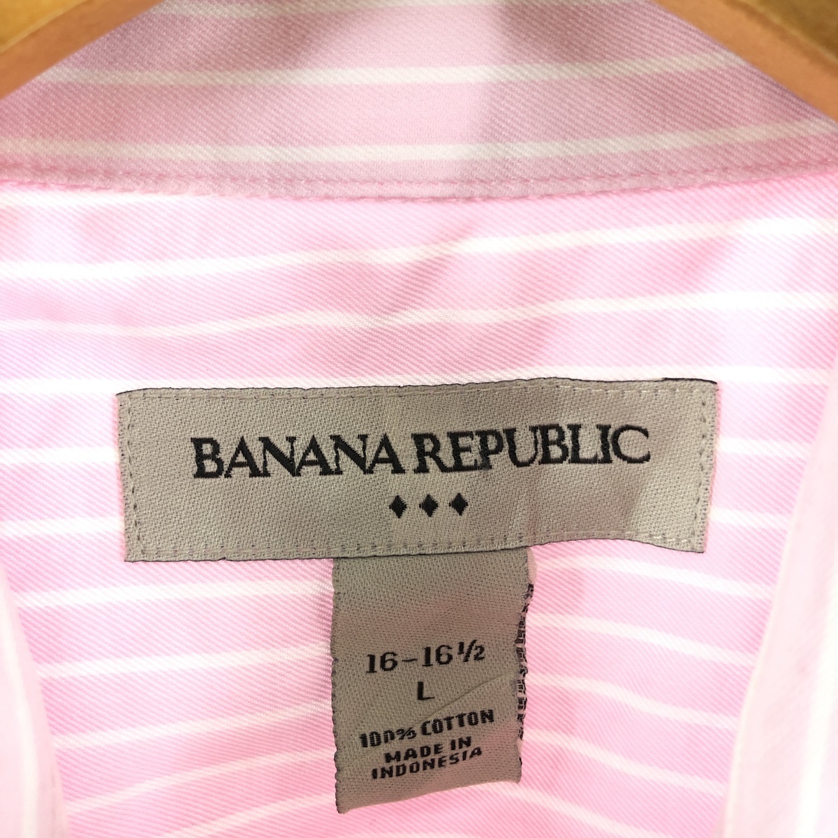 古着 バナナリパブリック BANANA REPUBLIC 長袖 ストライプシャツ メンズXL /eaa366805 【SS2403】_画像3