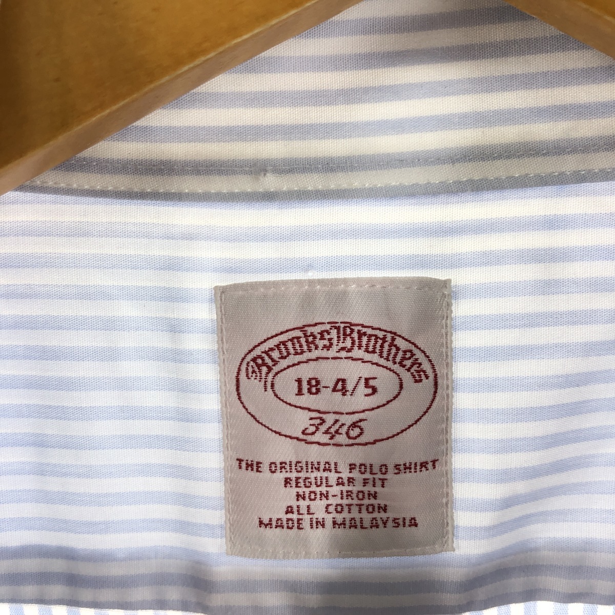 古着 ブルックスブラザーズ Brooks Brothers 346 長袖 ボタンダウンストライプシャツ メンズXL /eaa367002 【SS2403】_画像3