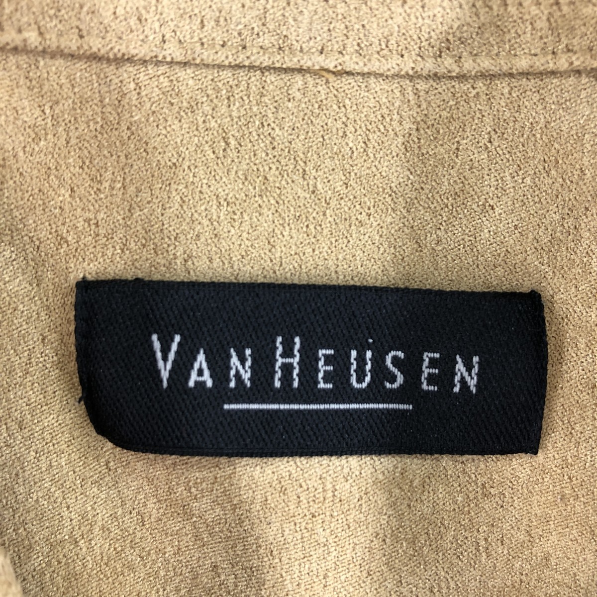 古着 VANHEUSEN 長袖 フェイクスエードシャツ メンズXL /eaa368908 【SS2403】_画像3