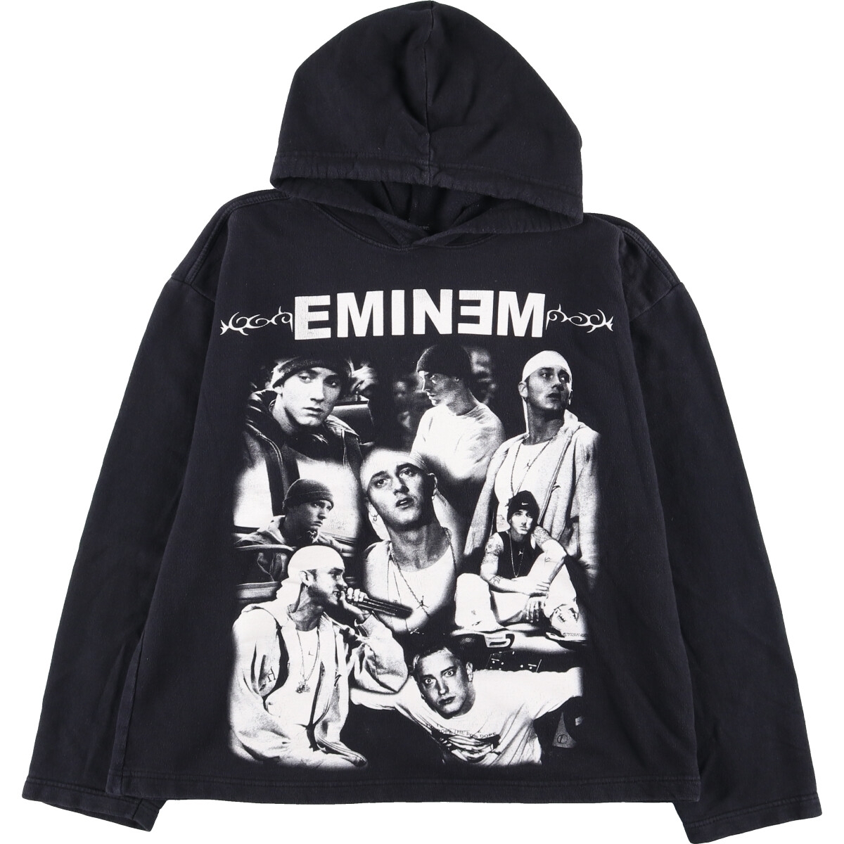 古着 EMINEM エミネム バンド 両面プリント スウェットプルオーバーパーカー レディースM /eaa368993 【SS2403】_画像1