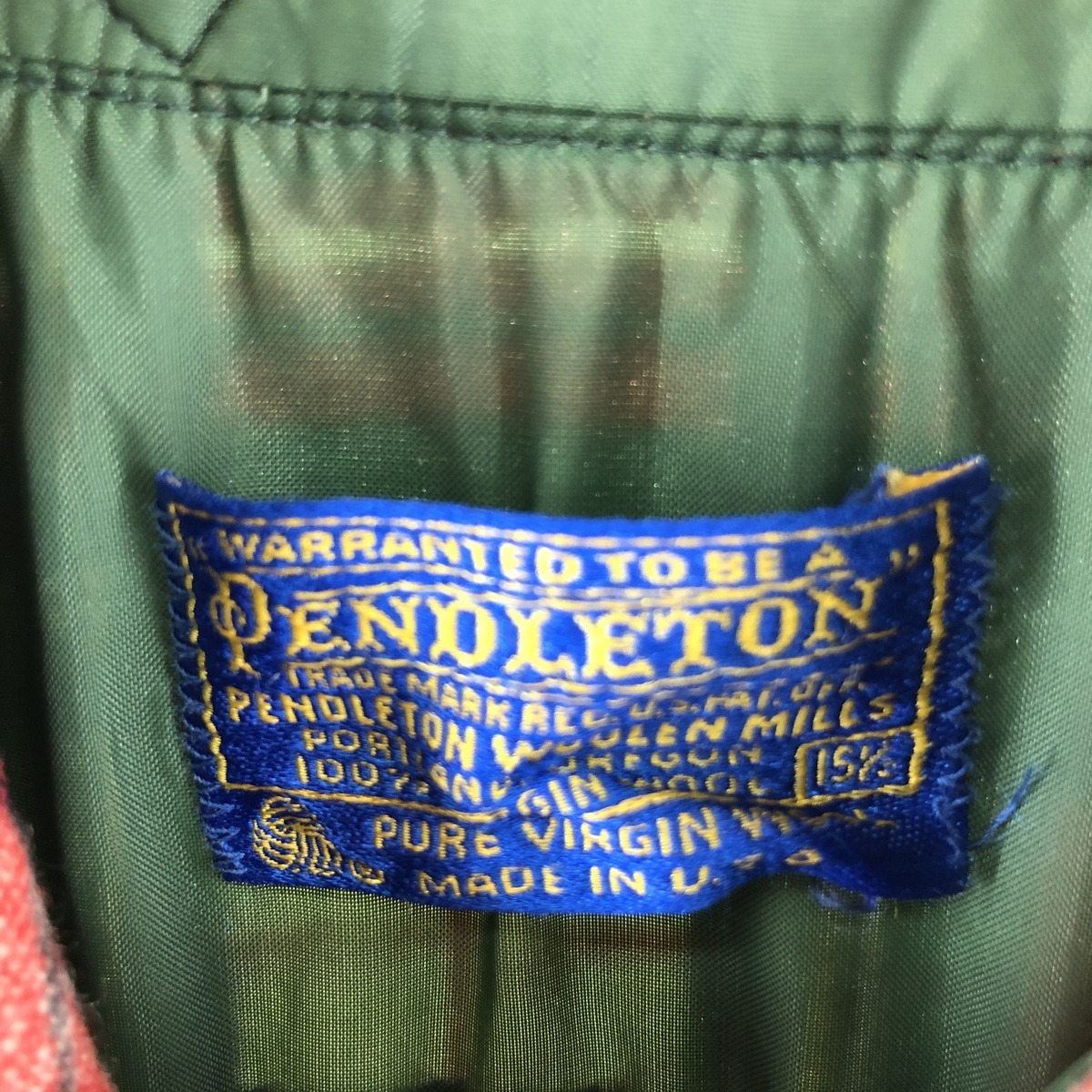 古着 70年代 ペンドルトン PENDLETON タータンチェック ウールシャツ USA製 メンズM ヴィンテージ /eaa367014 【SS2403】_画像3