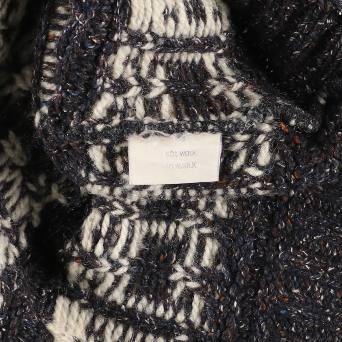  б/у одежда FISHERMAN общий рисунок шерсть вязаный свитер мужской XXL /eaa353993 [SS2403]