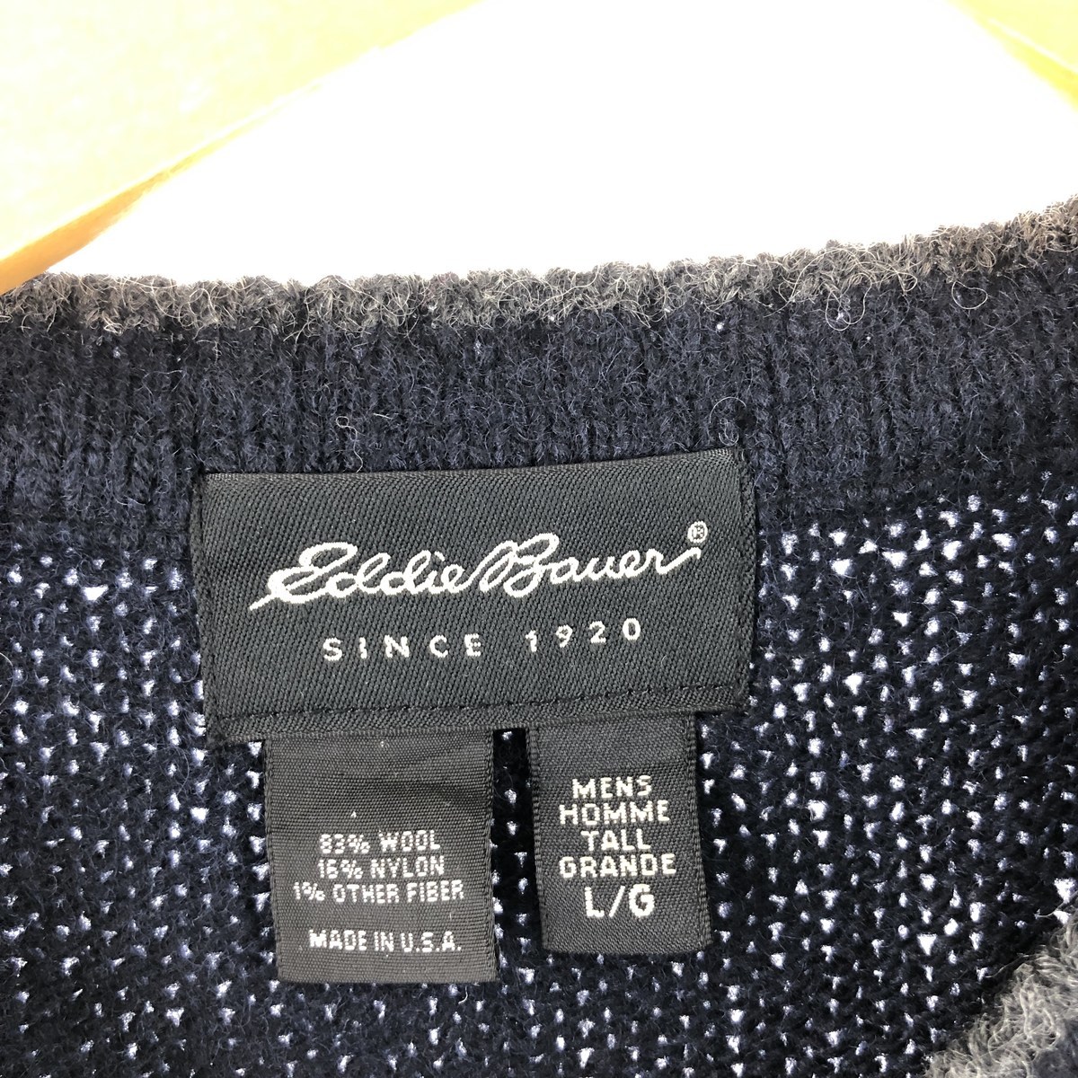 古着 エディーバウアー Eddie Bauer ウールニットセーター メンズXL /eaa363836 【SS2403】_画像3