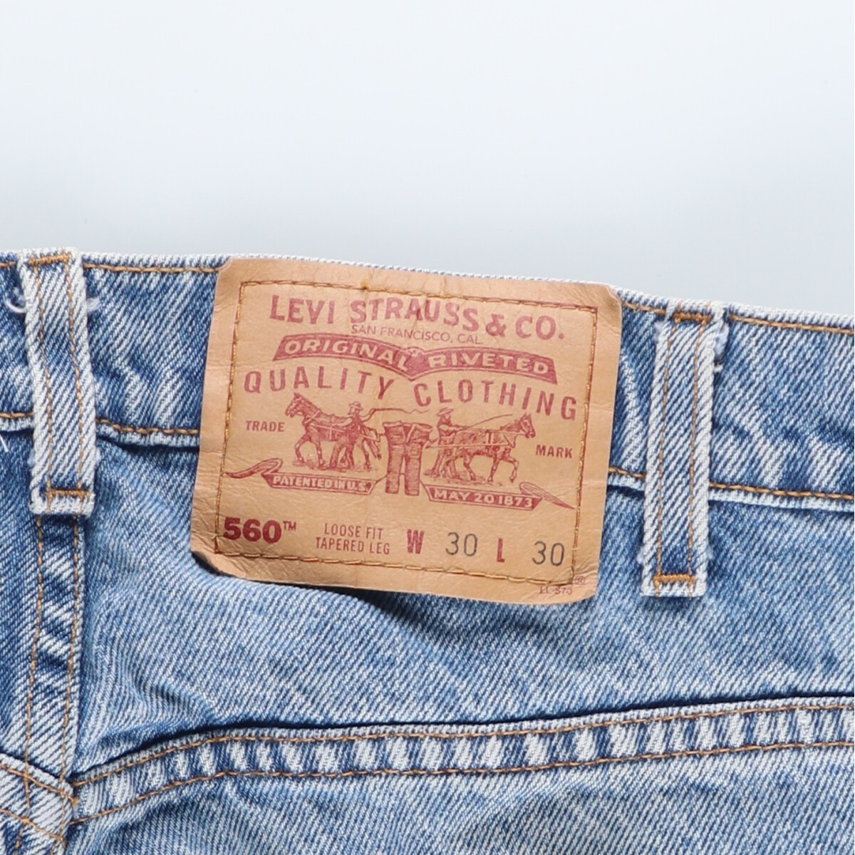 古着 90年代 リーバイス Levi's 560 LOOSE FIT TAPERED LEG テーパードデニムパンツ メンズw30 ヴィンテージ /eaa421835_画像3