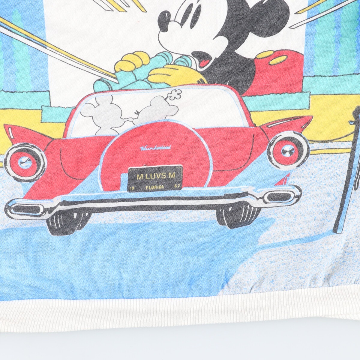 古着 90年代 MICKEY MOUSE ミッキーマウス キャラクタースウェットシャツ トレーナー レディースXL ヴィンテージ /eaa422091_画像7